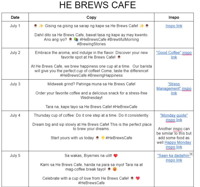 HE BREWS CAFE